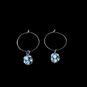 Crystal Cluster Drop Earrings